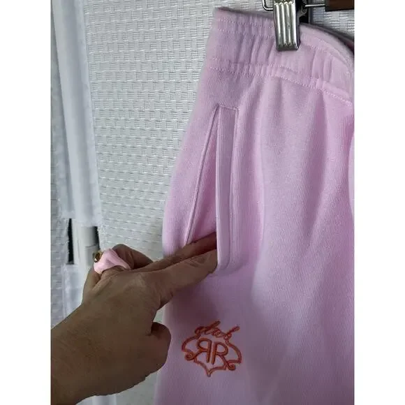 Roller Rabbit x Target Jogger Sweatpants Soft Pink XL New 100% Cotton - Picture 6 of 9